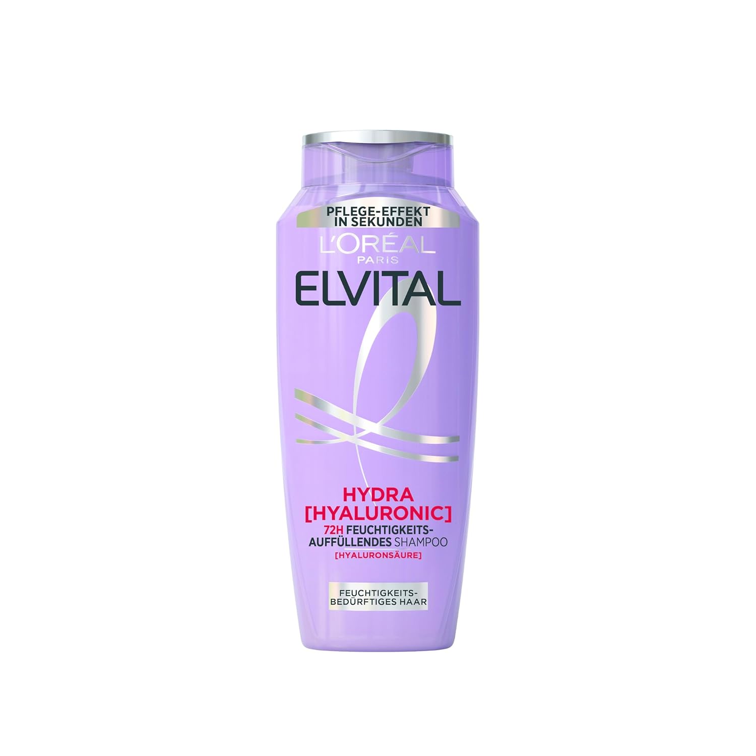 2 er Pack L’Oréal Paris Elvital XL Hydra Hyaluronic 72H Feuchtigkeits-Auffüllendes Shampoo 2 x 400 ml