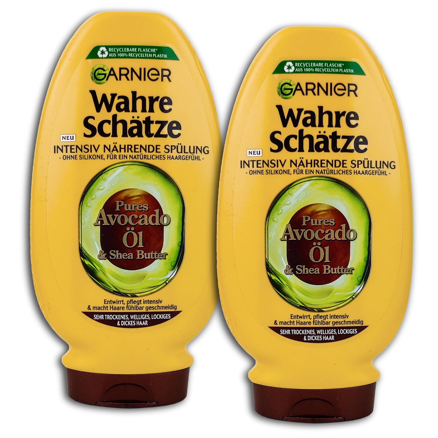 2 er Pack Garnier Wahre Schätze Intensiv nährende Spülung Avocado-Öl und Sheabutter 2 x 200 ml